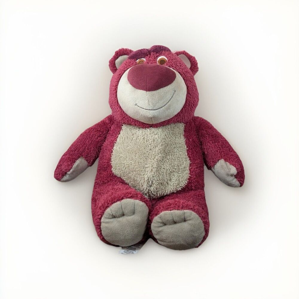 Disney Pixar Store Lotso Huggin Bear Plush 15" Strawberry Scent Toy Story 3